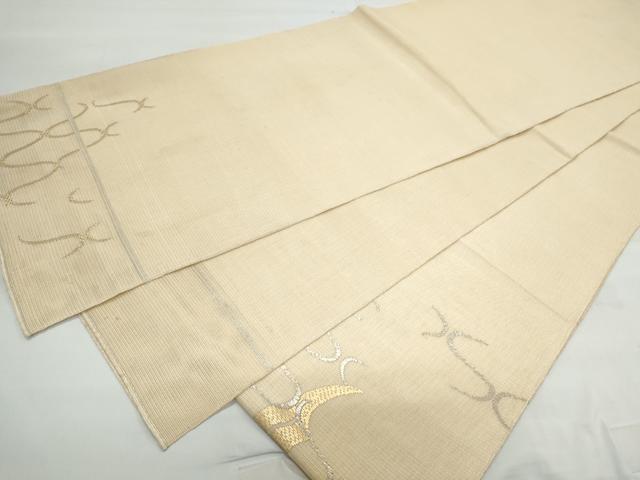 平和屋着物＊夏物 太鼓柄 本袋帯 荒磯 金銀糸 正絹 逸品 未使用 CAAX4848th