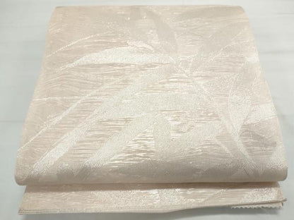 平和屋着物＊夏物 西陣 六通柄袋帯 草葉文 銀糸 正絹 逸品 未使用 CAAX4849th