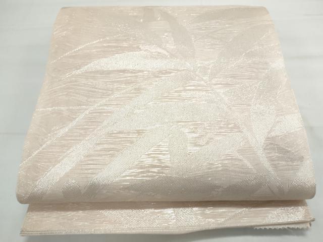 平和屋着物＊夏物 西陣 六通柄袋帯 草葉文 銀糸 正絹 逸品 未使用 CAAX4849th