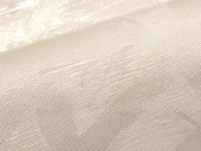 平和屋着物＊夏物 西陣 六通柄袋帯 草葉文 銀糸 正絹 逸品 未使用 CAAX4849th