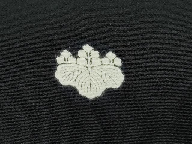 平和屋着物■豪華黒留袖　駒刺繍　桧扇花鳥文　金銀糸　正絹　逸品　CAAX4991th