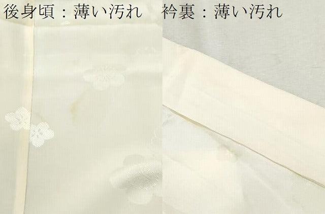 平和屋着物■長襦袢 無双仕立て 立涌花地紋 暈し染め 正絹 逸品 CAAX5177th
