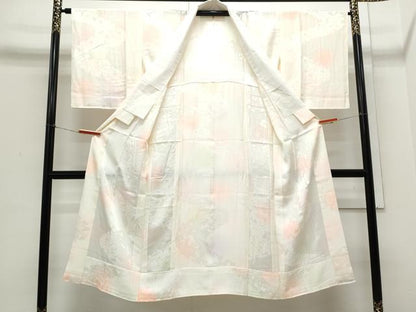 平和屋着物■長襦袢　無双仕立て　楓地紋　暈し染め　正絹　逸品　CAAX5180th