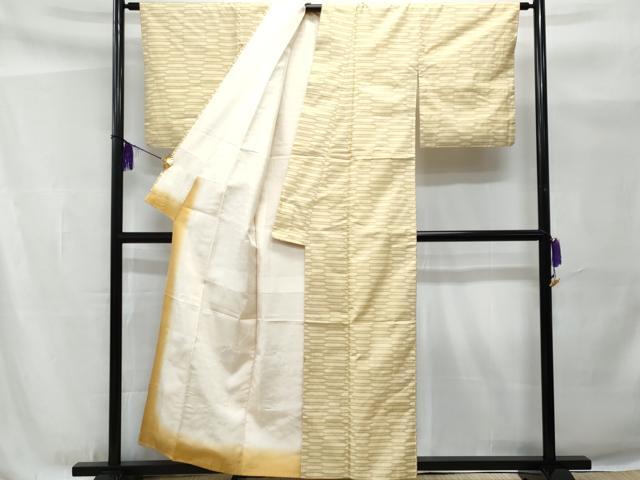 平和屋着物■上質な紬　100亀甲　幾何学文　正絹　逸品　CAAX5526fb