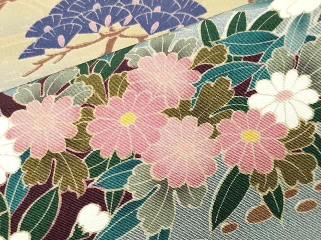 平和屋着物●豪華色留袖 友禅 作家物 風景文 正絹 逸品 CAAX5623gh