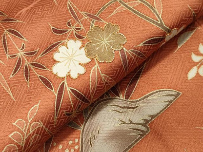 平和屋着物●訪問着 駒刺繍 雲重ね草花文 暈し染め 金彩 正絹 逸品 CAAX5625gh