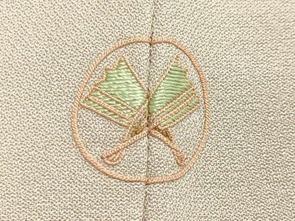 平和屋着物●豪華色留袖　駒刺繍　立波梅笹花文　暈し染め　金彩　正絹　逸品　CAAX5626gh
