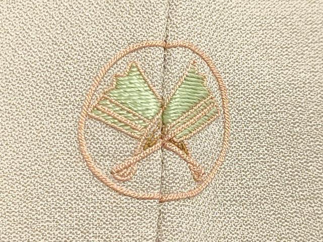 平和屋着物●豪華色留袖　駒刺繍　立波梅笹花文　暈し染め　金彩　正絹　逸品　CAAX5626gh