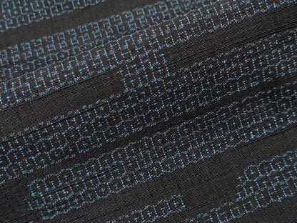 平和屋着物●結城紬 80亀甲 エ霞文 正絹 逸品 CAAX5629gh