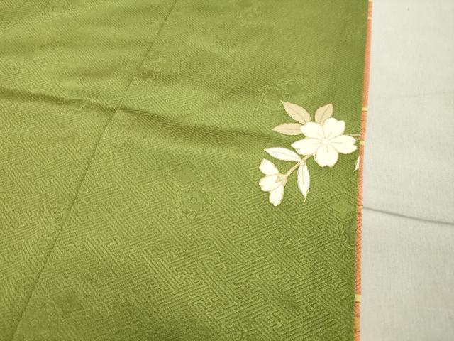 平和屋着物●訪問着 枝花文 暈し染め 金彩 正絹 逸品 CAAX5632gh