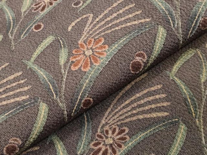 平和屋着物●訪問着 草花文 暈し染め 金彩 鬼しぼ縮緬 正絹 逸品 CAAX5634gh