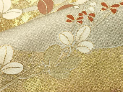 平和屋着物●豪華色留袖　作家物　駒刺繍　花筏　金彩　正絹　逸品　未使用　CAAX5639gh
