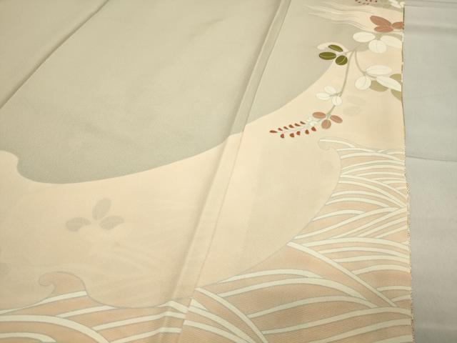 平和屋着物●豪華色留袖　作家物　駒刺繍　花筏　金彩　正絹　逸品　未使用　CAAX5639gh