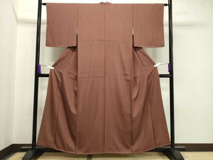 平和屋着物●上質な小紋　草木文　正絹　逸品　未使用　CAAX5679gh