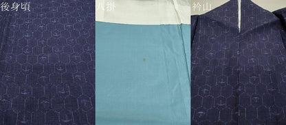 平和屋着物●上質な紬　亀甲吉祥文　正絹　逸品　CAAX5680gh