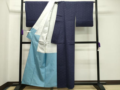 平和屋着物●上質な紬　亀甲吉祥文　正絹　逸品　CAAX5680gh