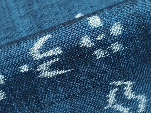 平和屋着物●上質な紬 絣文様 正絹 逸品 CAAX5683gh