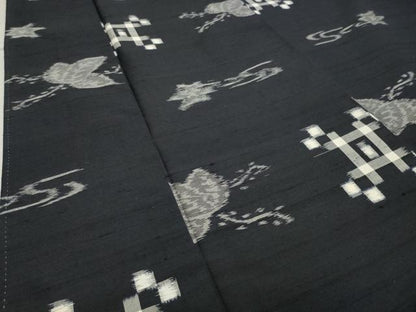 平和屋着物●上質な紬 切嵌楓吉祥文 正絹 逸品 CAAX5684gh