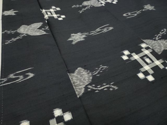 平和屋着物●上質な紬 切嵌楓吉祥文 正絹 逸品 CAAX5684gh