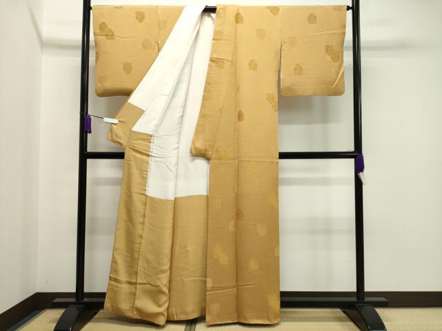平和屋着物●上質な小紋 名物裂 草花文 正絹 逸品 CAAX5692gh