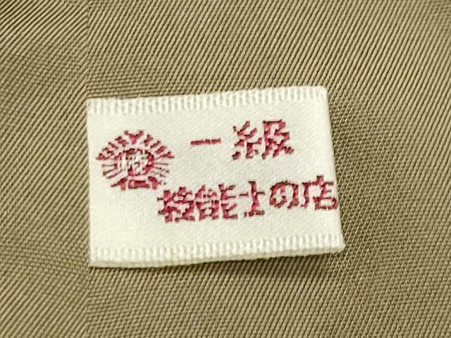 平和屋着物●ぜんまい紬 霞文 正絹 逸品 CAAX5695gh