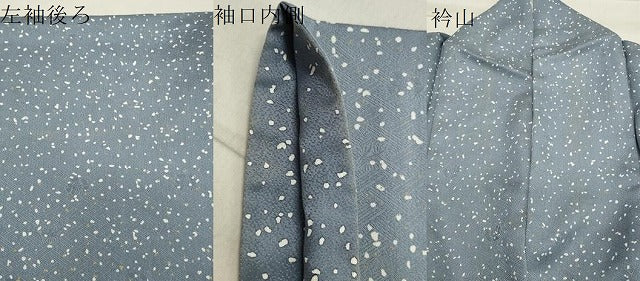 平和屋着物●訪問着 作家物 ふくれ織 流水文 金彩 正絹 逸品 CAAX5699gh