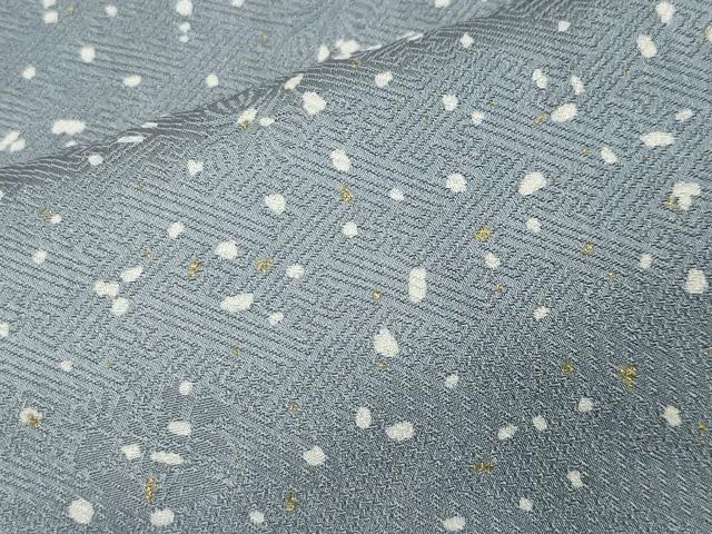 平和屋着物●訪問着 作家物 ふくれ織 流水文 金彩 正絹 逸品 CAAX5699gh