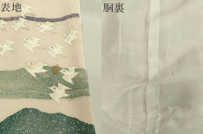 平和屋着物●訪問着 作家物 飛鳥文 鬼しぼ縮緬 正絹 逸品 CAAX5700gh