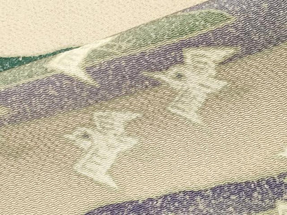 平和屋着物●訪問着 作家物 飛鳥文 鬼しぼ縮緬 正絹 逸品 CAAX5700gh