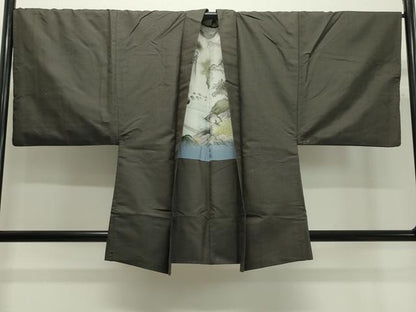 平和屋着物●男性　紬　アンサンブル　120亀甲　正絹　逸品　未使用　CAAX5706gh
