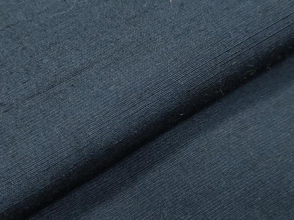 平和屋着物●男性 紬 アンサンブル 鉄紺色 正絹 逸品 CAAX5708gh