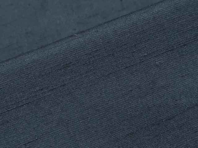 平和屋着物●男性 紬 アンサンブル 鉄紺色 正絹 逸品 CAAX5708gh