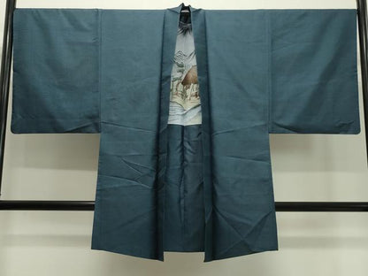 平和屋着物●男性 本場大島紬 アンサンブル 100亀甲 総詰め 正絹 逸品 CAAX5711gh