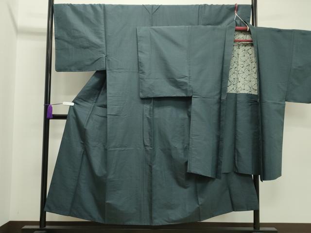 平和屋着物●男性 紬 アンサンブル 80亀甲 正絹 逸品 CAAX5712gh