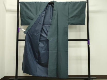 平和屋着物●男性 紬 アンサンブル 80亀甲 正絹 逸品 CAAX5712gh