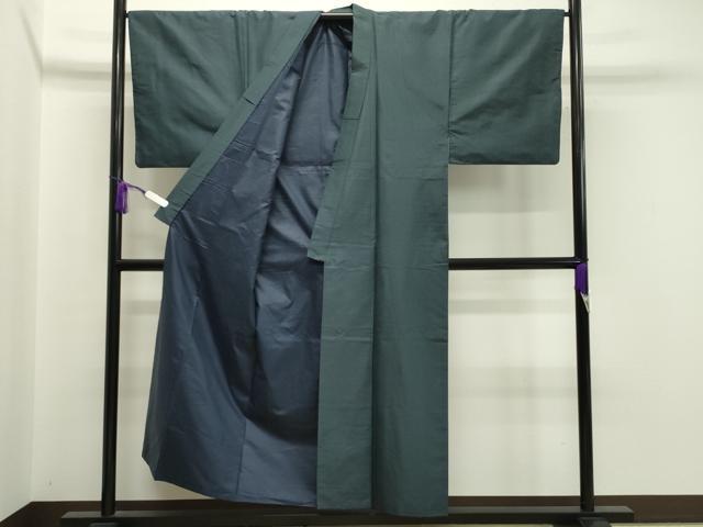 平和屋着物●男性 紬 アンサンブル 80亀甲 正絹 逸品 CAAX5712gh