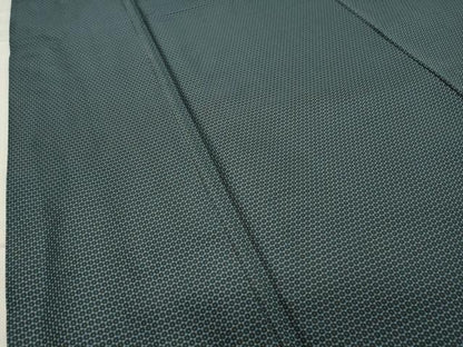 平和屋着物●男性 紬 アンサンブル 80亀甲 正絹 逸品 CAAX5712gh