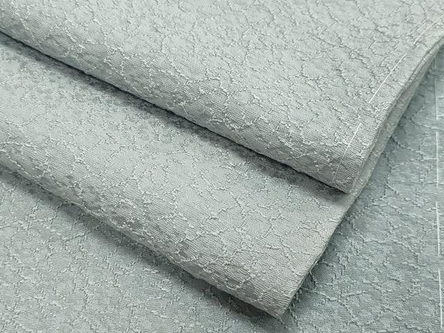 平和屋着物●上質な色無地　吉祥地紋　青磁鼠色　正絹　逸品　未使用　CAAX5720gh