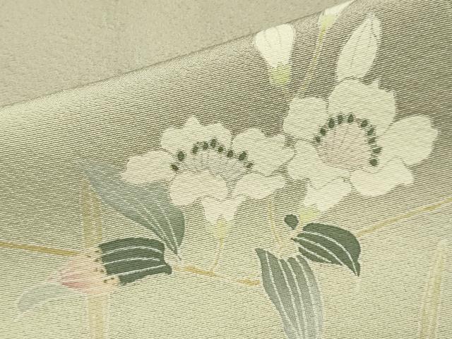 平和屋着物●訪問着 友禅 作家物 枝花文 暈し染め 正絹 逸品 CAAX5730gh