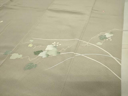 平和屋着物●訪問着 友禅 作家物 枝花文 暈し染め 正絹 逸品 CAAX5730gh