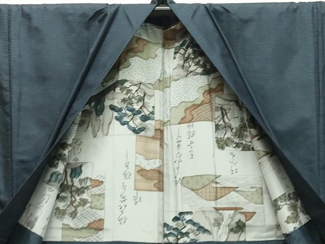 平和屋着物●男性 本場大島紬 アンサンブル 100亀甲 正絹 逸品 CAAX5734gh