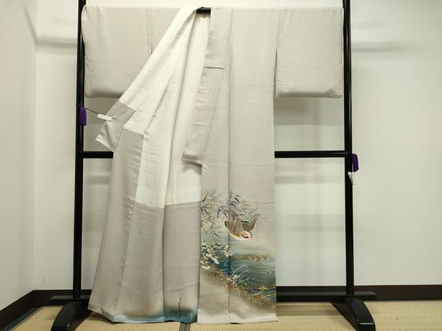 平和屋着物●豪華色留袖 作家物 鴛鴦笹花文 暈し染め 金彩 正絹 逸品 CAAX5745gh