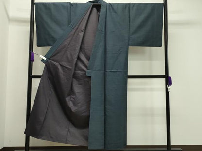平和屋着物●男性 本場大島紬 アンサンブル 80亀甲 正絹 逸品 CAAX5747gh