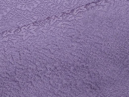 平和屋着物●上質な色無地　草花地紋　竜胆色　正絹　逸品　CAAX5771gh