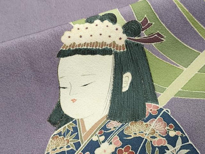 平和屋着物●訪問着 作家物 童子遊び 正絹 逸品 CAAX5793gh