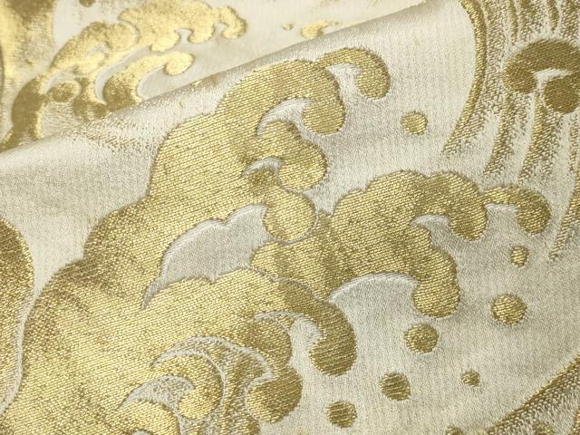 平和屋着物●男性 馬乗り袴 総刺繍 立波文 金糸 CAAX5798gh