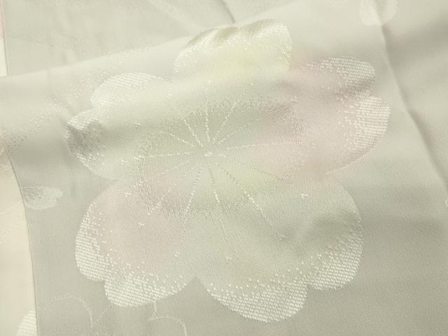 平和屋着物●長襦袢　無双仕立て　舞桜地紋　暈し染め　伊勢丹扱い　正絹　逸品　CAAX5819gh