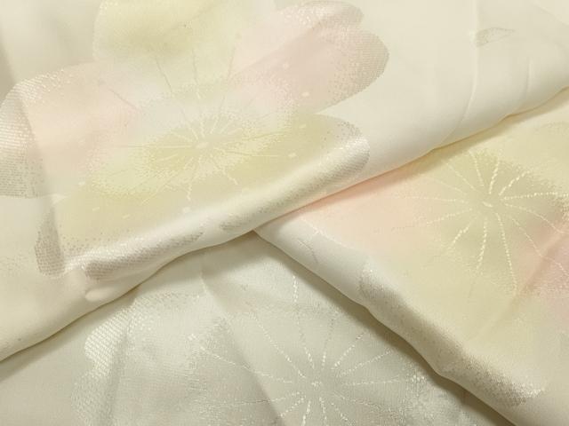 平和屋着物●長襦袢　無双仕立て　舞桜地紋　暈し染め　伊勢丹扱い　正絹　逸品　CAAX5819gh