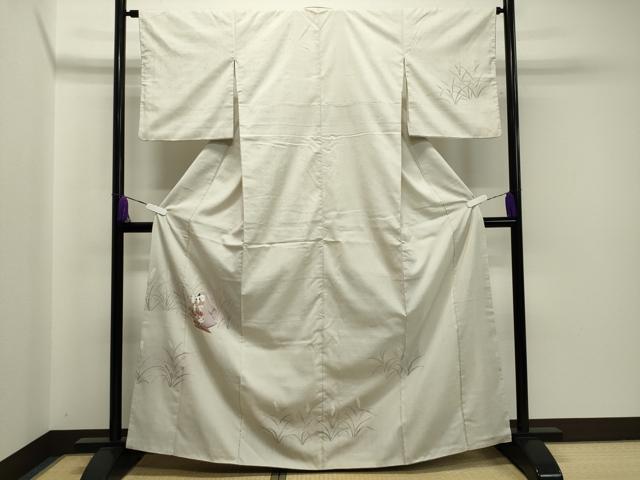 平和屋着物●訪問着 紬地 人物風景文 正絹 逸品 CAAX5832gh