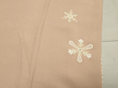 平和屋着物●訪問着　駒刺繍　舞花文　金彩　正絹　逸品　CAAX5833gh